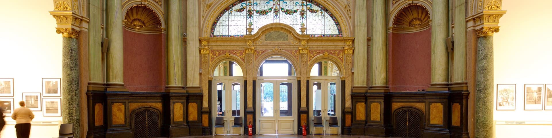 Art Pavilion which includes heritage architecture, interior views and art