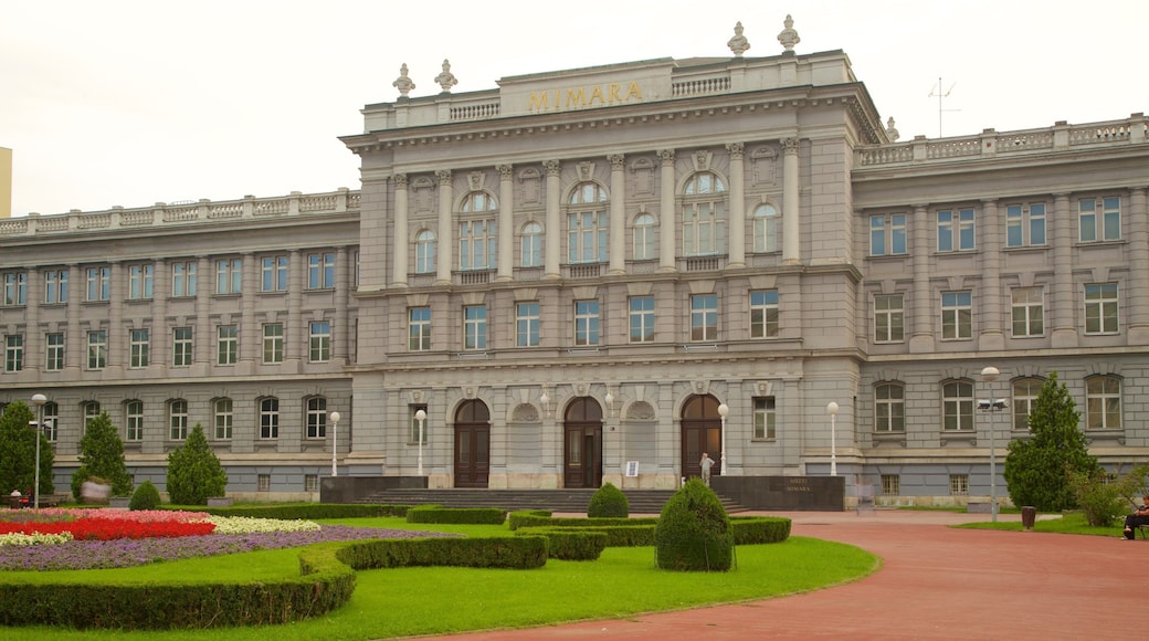Museo Mimara ofreciendo patrimonio de arquitectura