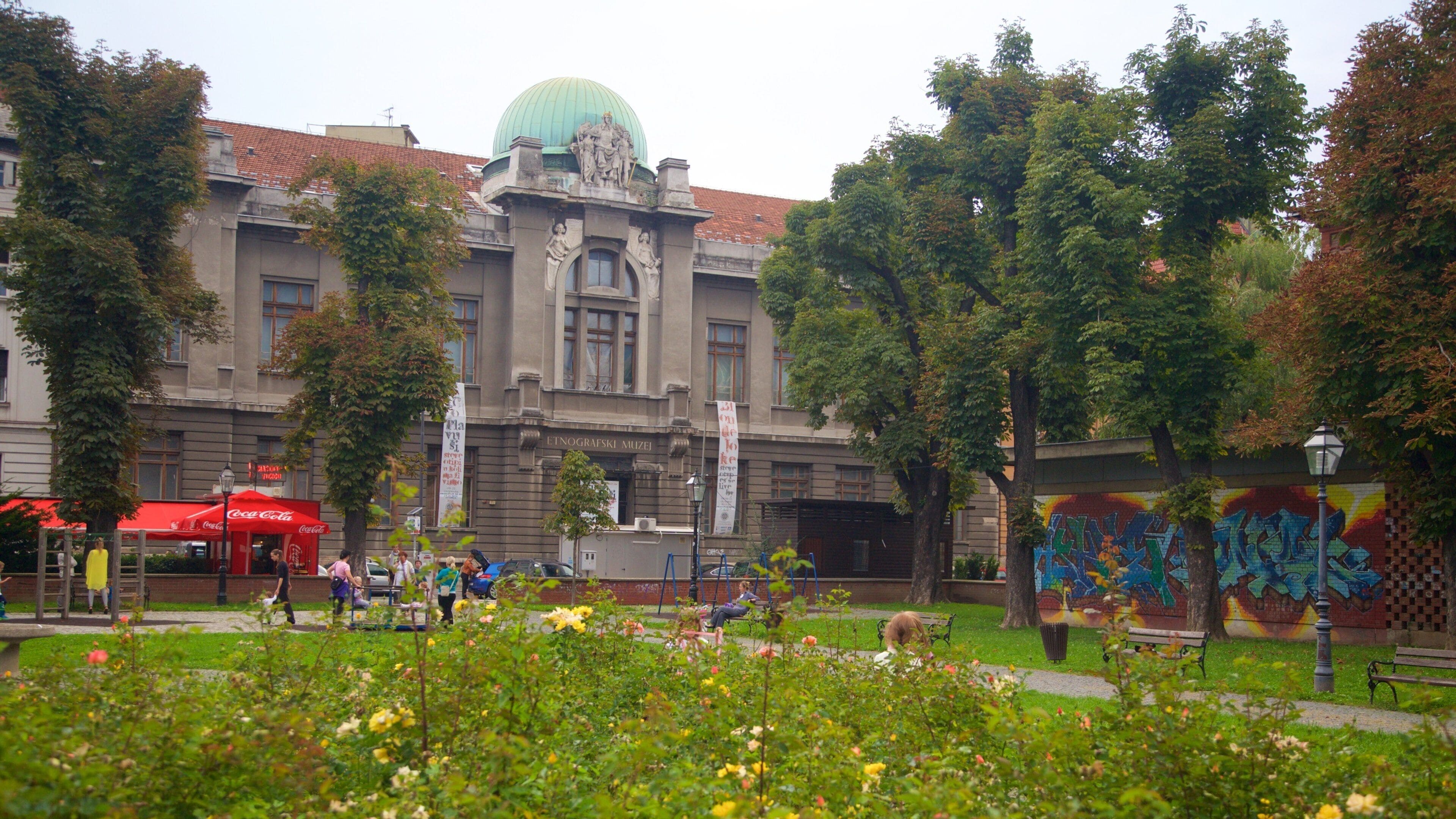 Ethnographic Museum showing a garden