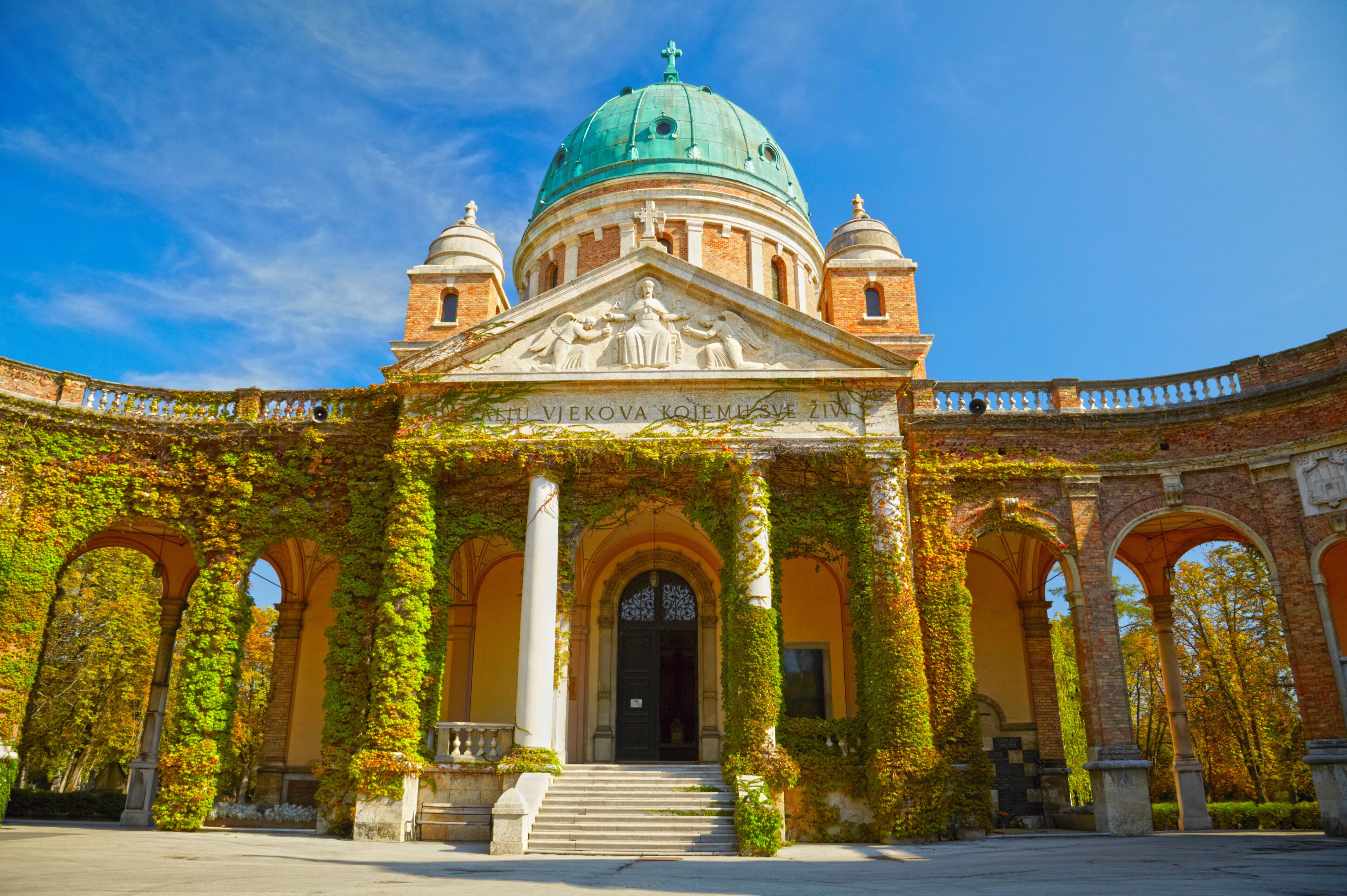 Mirogoj cemetery. Zagreb, Croatia