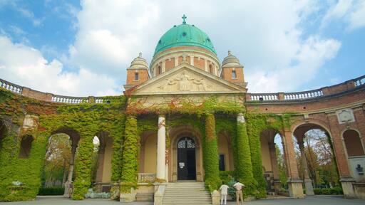 Mirogoj-kyrkogården som visar historisk arkitektur