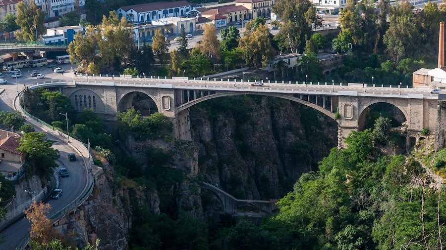 Constantine, Algeria - 05/08/2015: Historical bridge in Constantine
