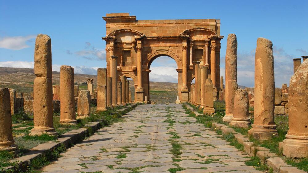 Arc de Trajan-Site de Timgad-Algerie