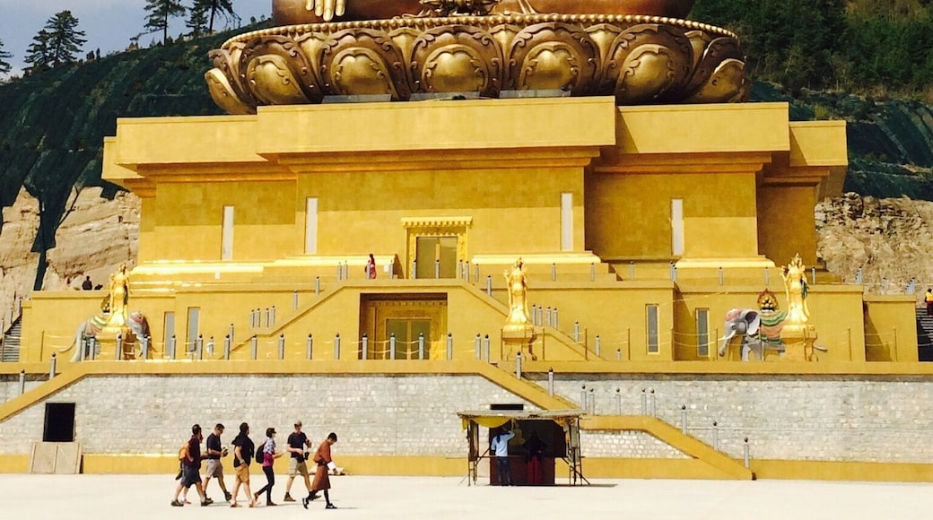 The largest bronze Buddha statue in the World--179 feet tall.