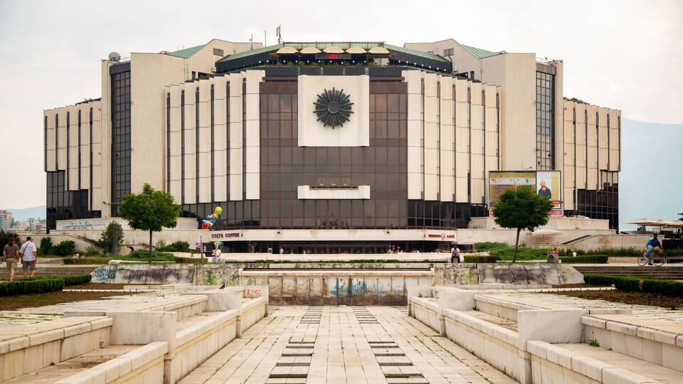 National Palace of Culture which includes modern architecture