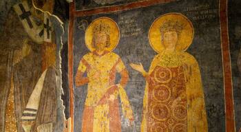 Boyana Church showing art and heritage elements