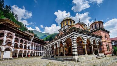Rila monastery, a famous monastery in Bulgaria.