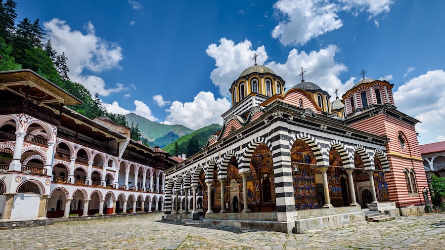 Rila monastery, a famous monastery in Bulgaria.