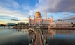Beautiful Sultan Omar Ali Saifuddien Mosque Bandar Seri Begawan Brunei Iconic Mosque