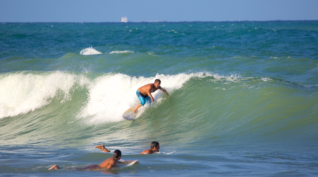 Plage de Maracaipe mettant en vedette surf, vagues et vues littorales