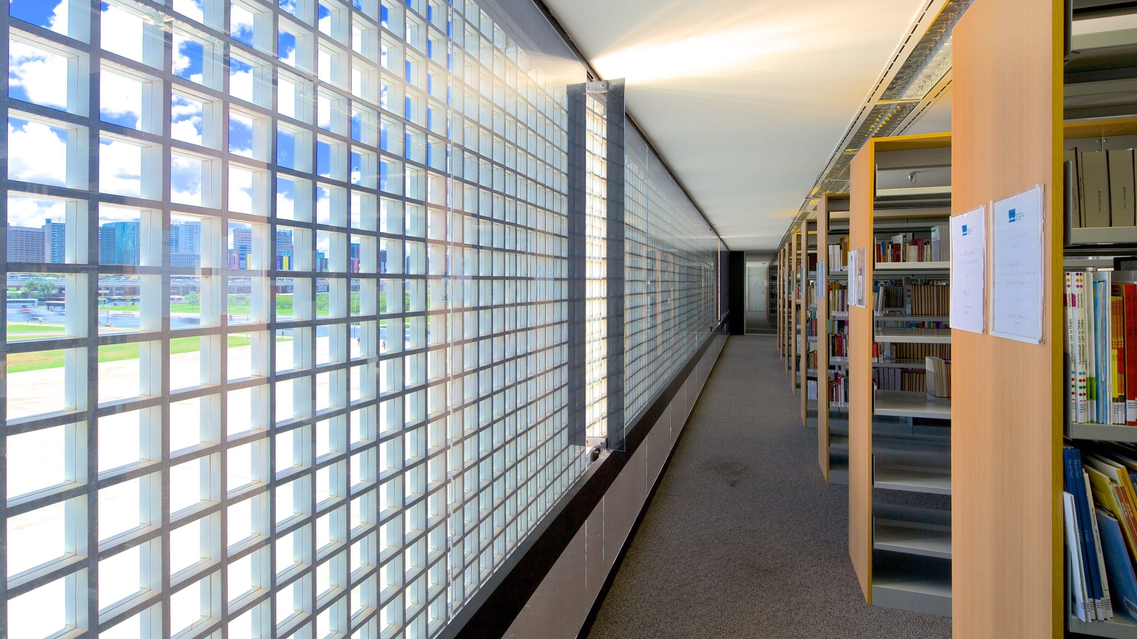 National Library featuring interior views