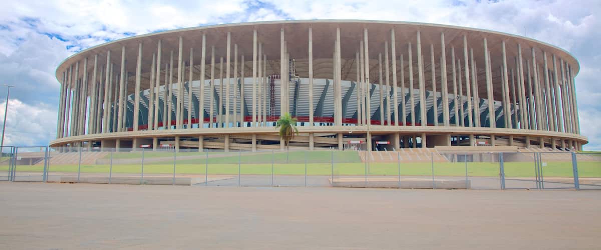Estadio Mane Garrincha ofreciendo arquitectura moderna