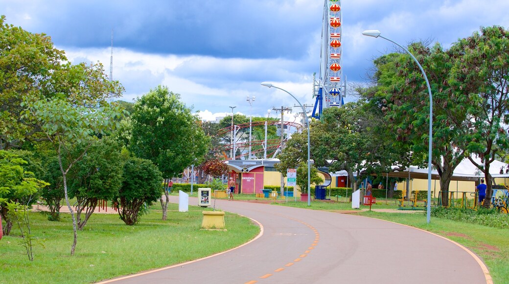 City Park showing rides and a park