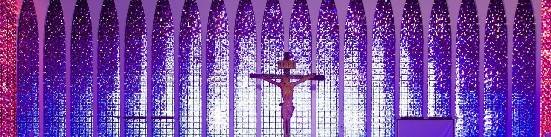 Dom Bosco Sanctuary which includes interior views, a church or cathedral and religious aspects