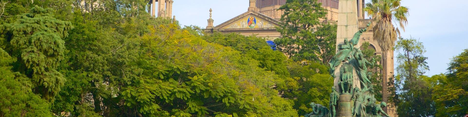 Metropolitan Cathedral featuring a church or cathedral, heritage architecture and a statue or sculpture