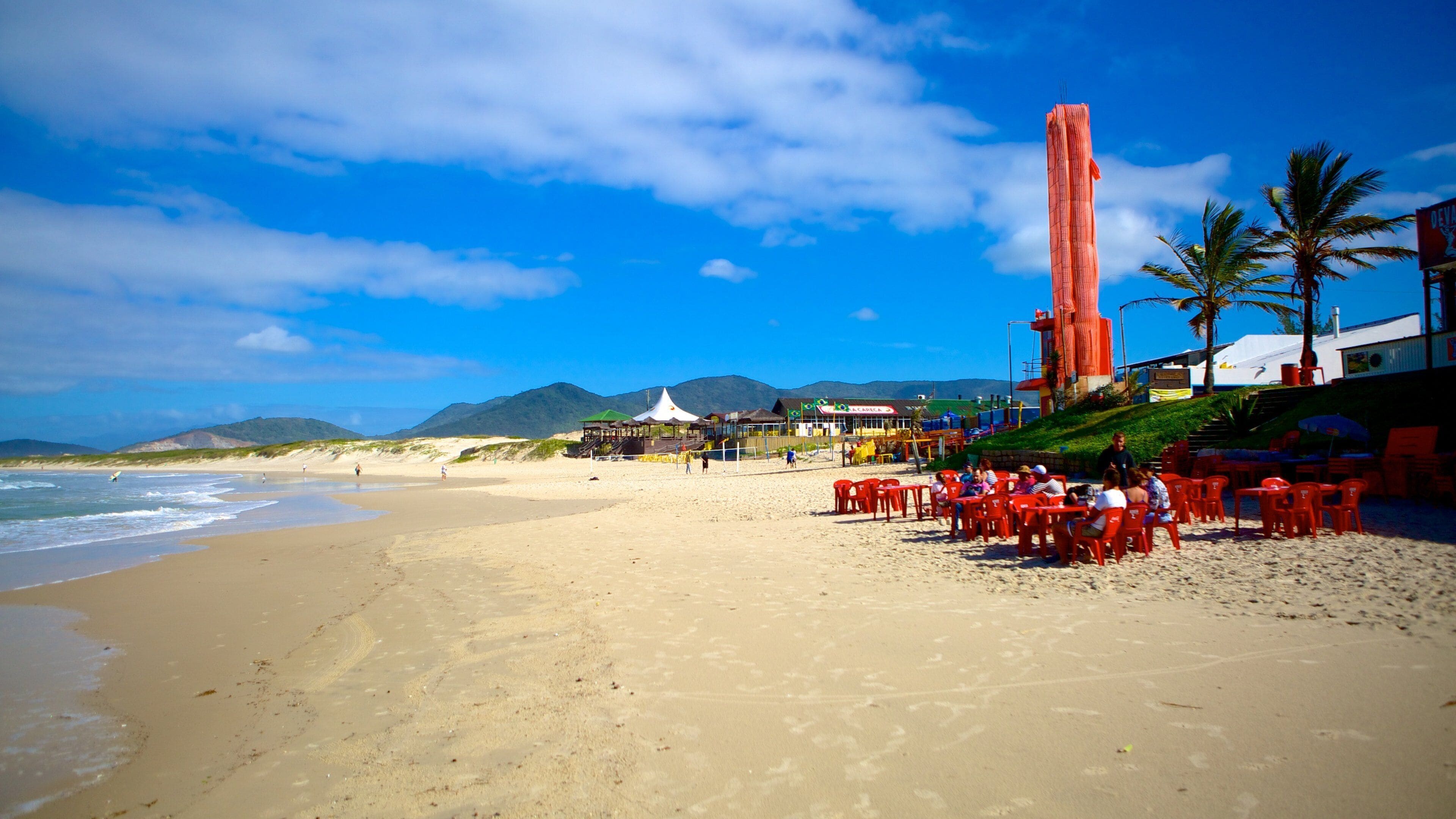 Joaquina Beach which includes a beach