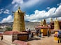The rooftop of the Jokhang Temple, Lhasa, Tibet