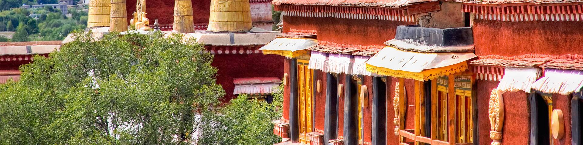 Ancient temples. Sera monastery near Lhasa, Tibet