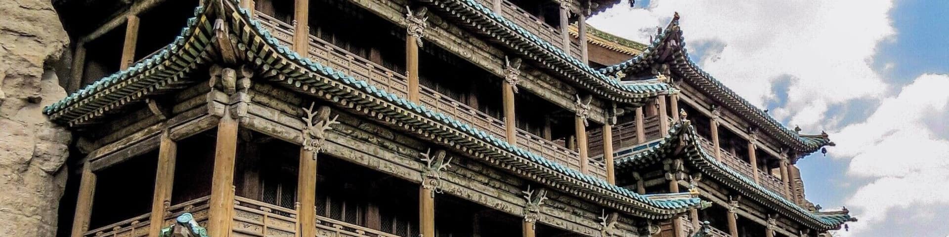 Temple at Yungang Grottoes, China.