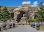 Statue at Yungang Grottoes, China.