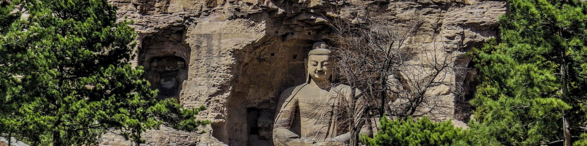 Statue at Yungang Grottoes, China.