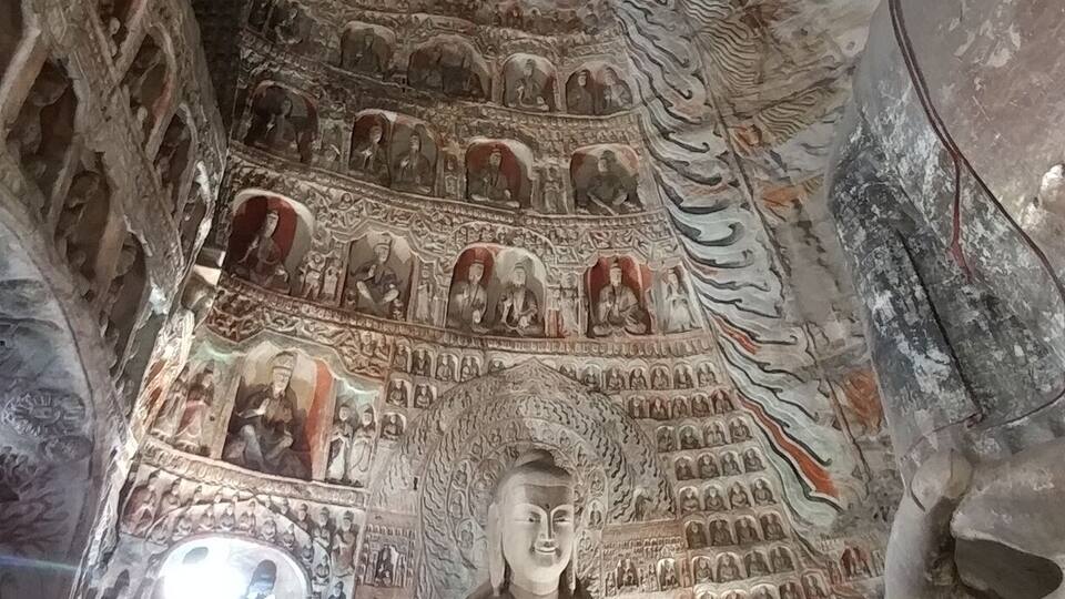 Yungang grottoes are consider the first of their size and complete perservation.