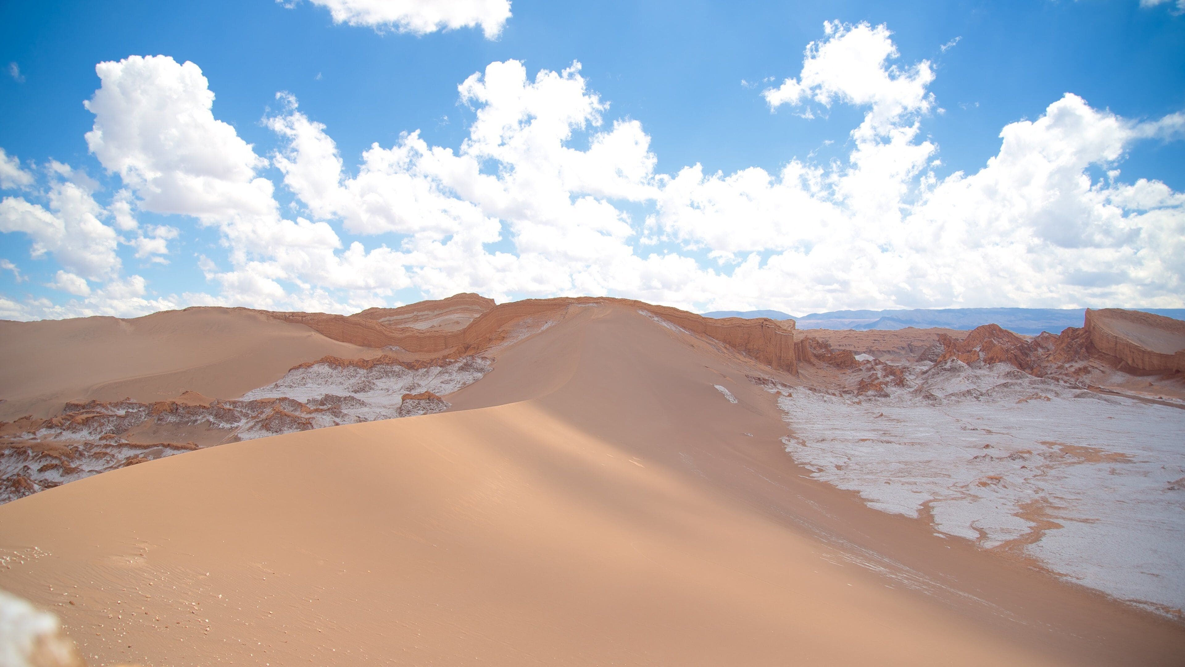 Valle de la Luna som visar öknar och landskap