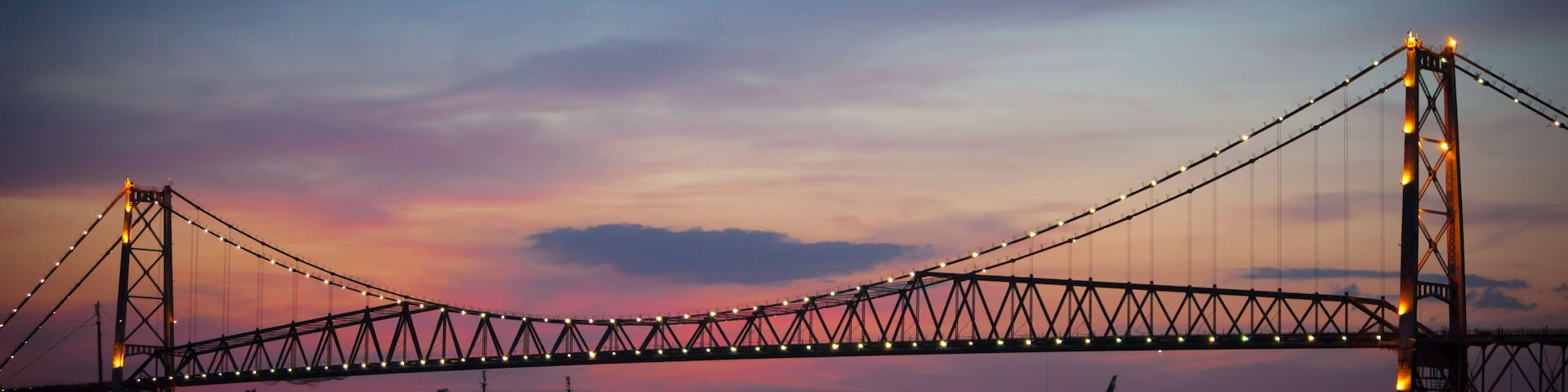 Hercilio Luz Bridge, Florianopolis, Santa Catarina, Brazil