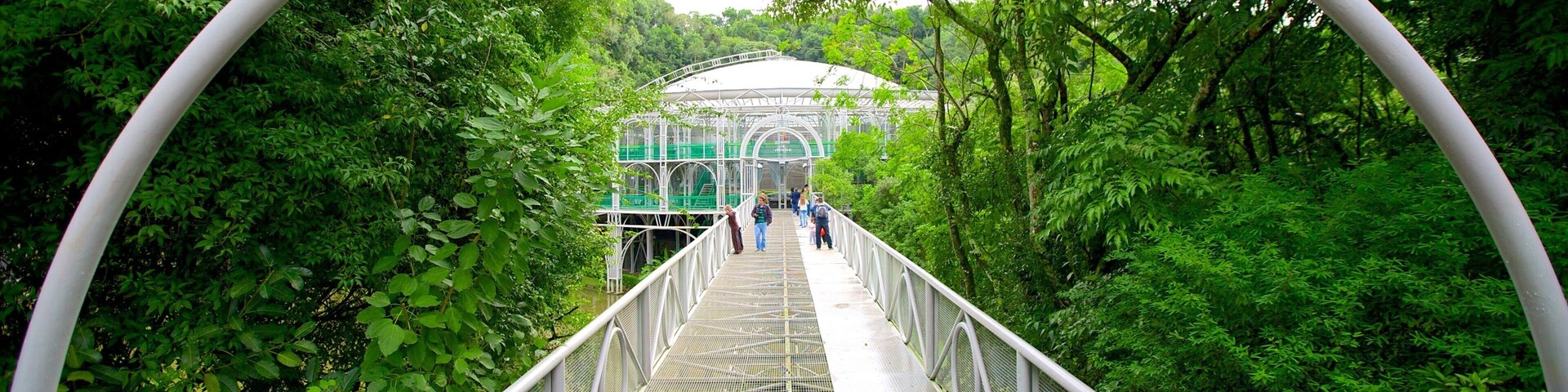 Wire Opera House which includes a bridge and a garden