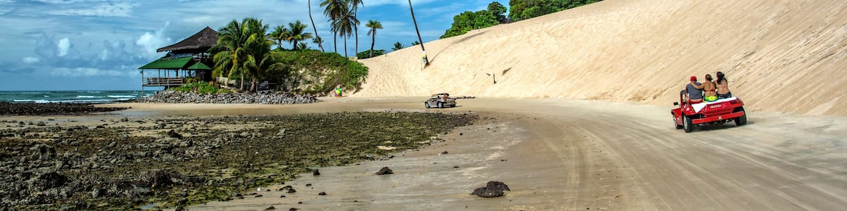 Buggy ride in Genipabu, Brazil