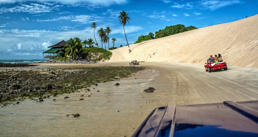 Buggy ride in Genipabu, Brazil