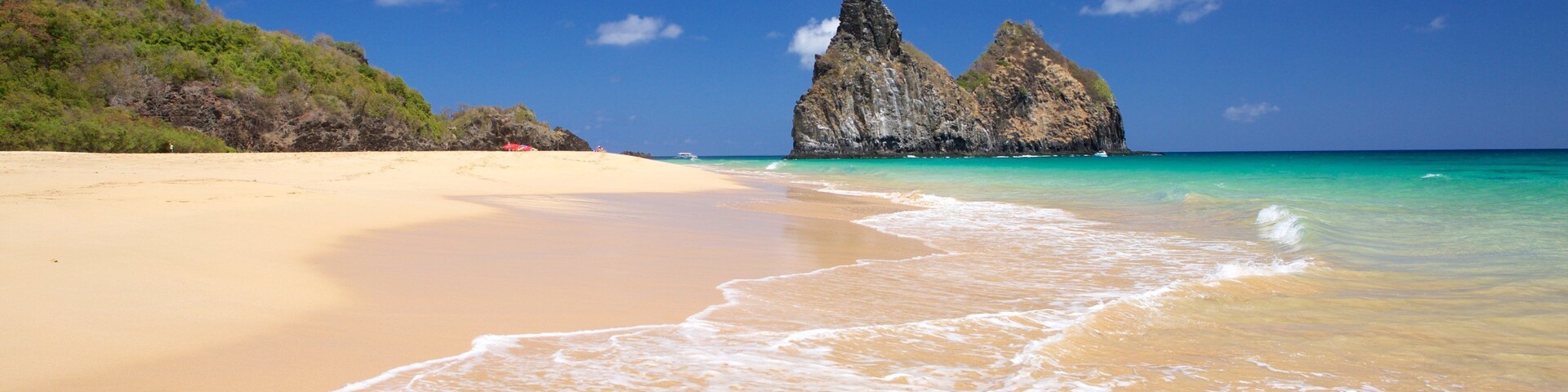 Praia Cacimba do Padre mostrando uma praia, paisagens da ilha e paisagens litorâneas