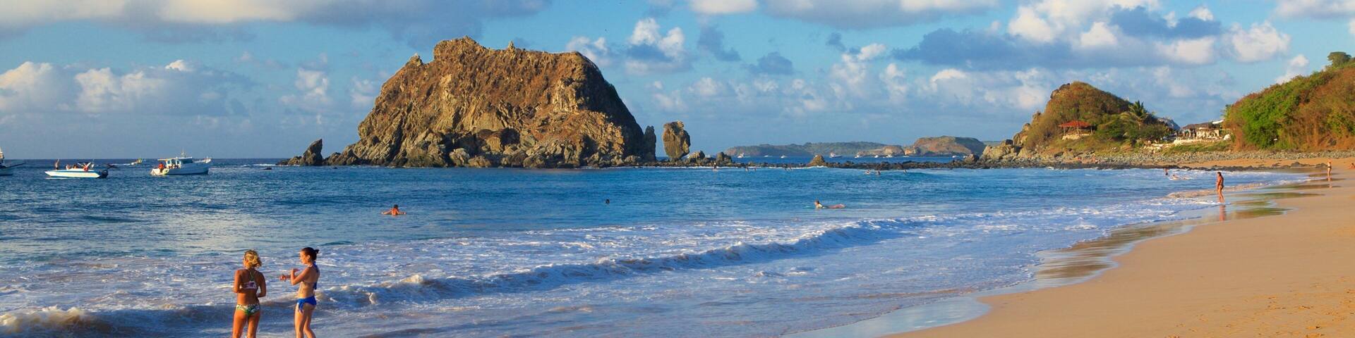 Conceicao Beach featuring a beach and boating