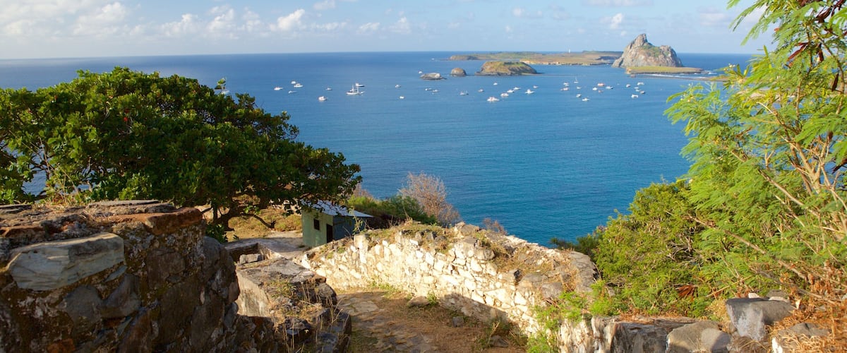 Remedios Fort featuring general coastal views, island views and building ruins