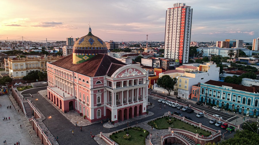 erial view of the amazon theater