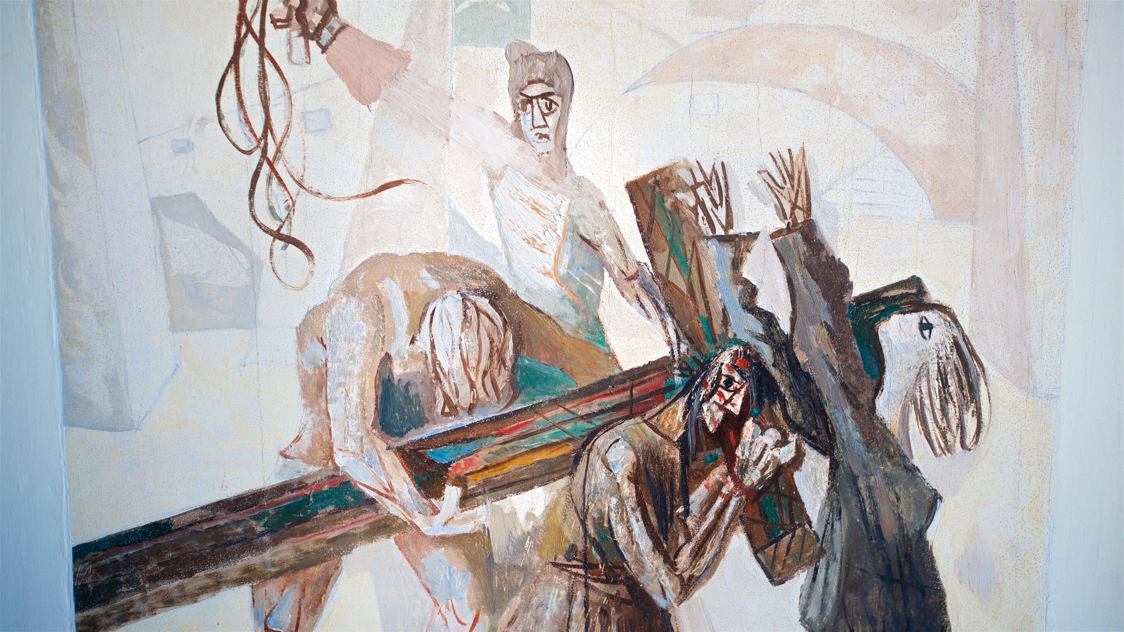 Kirche Sankt Franziskus von Assisi welches beinhaltet Kunst und religiöse Elemente