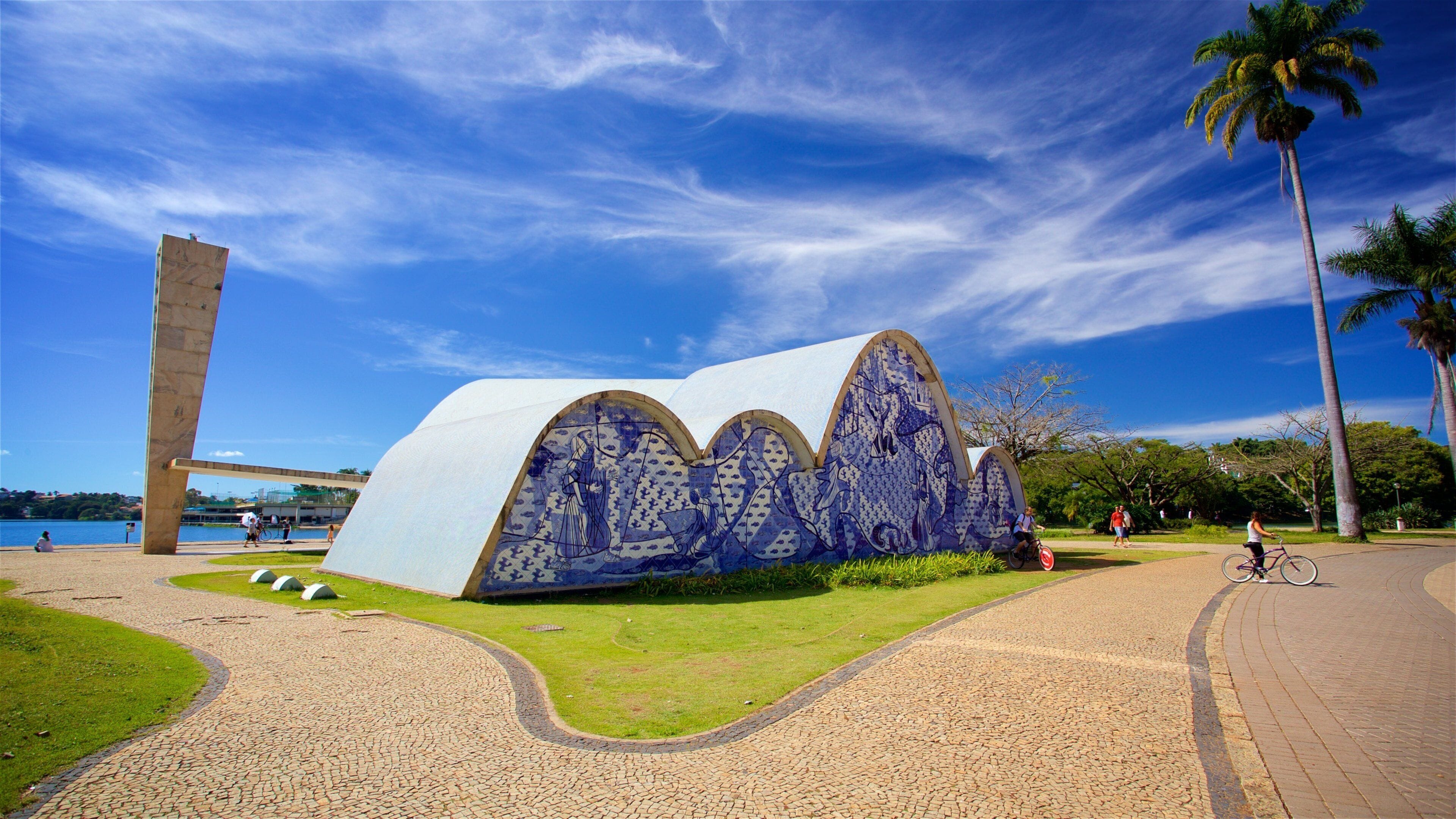 Church of Saint Francis of Assisi featuring a garden and outdoor art