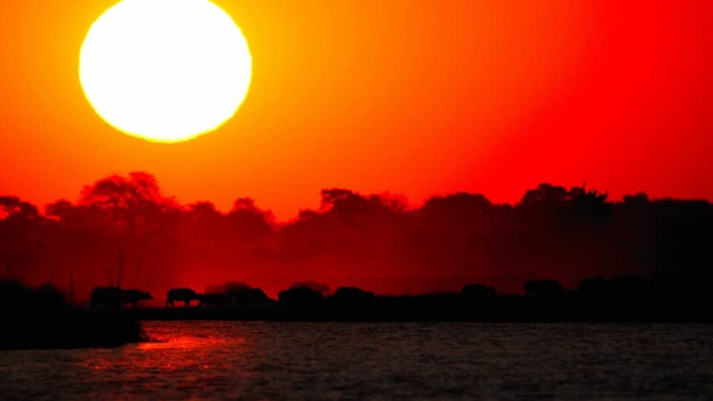 The end of a trip boat on Chine river.