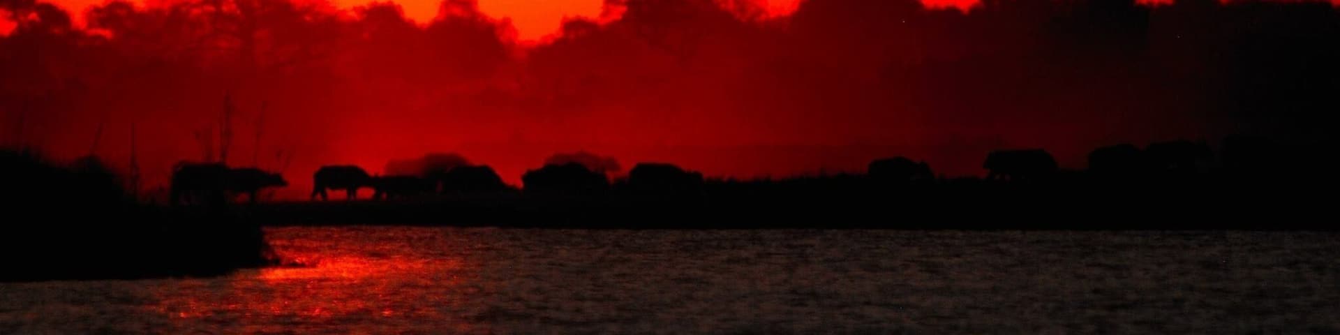 The end of a trip boat on Chine river.