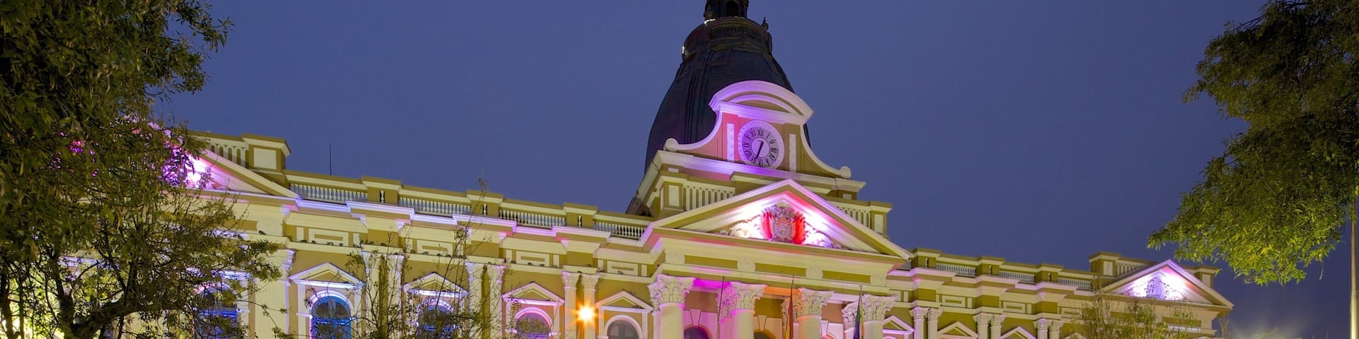 Plaza Murillo featuring heritage architecture, a city and a square or plaza