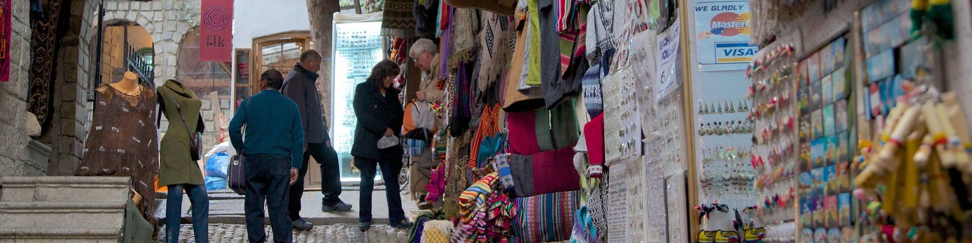 Museo de la Coca as well as a small group of people