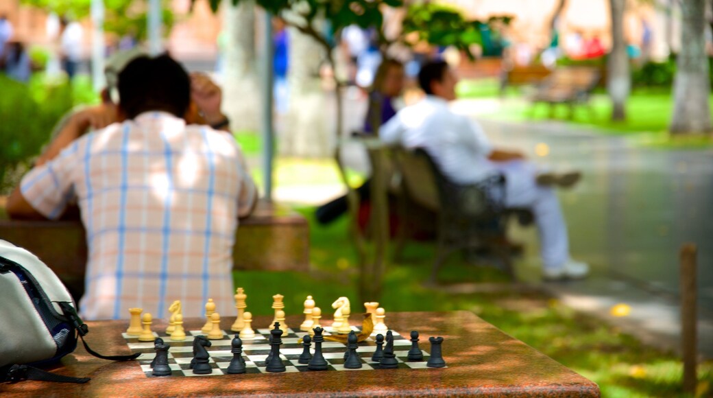 Plaza 24 de Septiembre caracterizando um parque