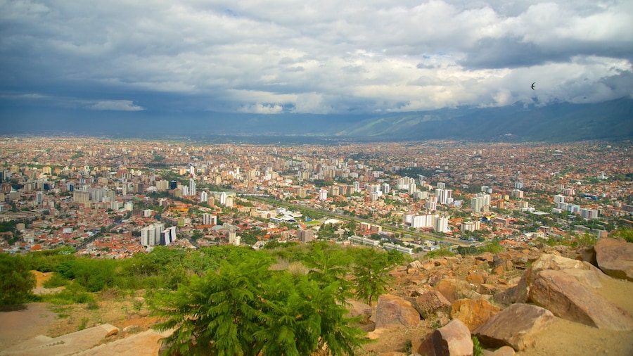 Cristo de la Concordia che include città