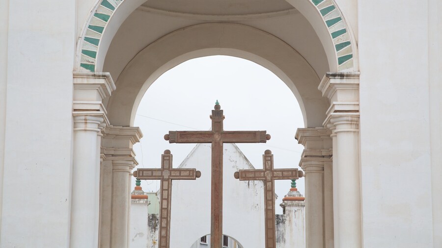 Basilica of Our Lady of Copacabana featuring religious elements, a church or cathedral and heritage architecture