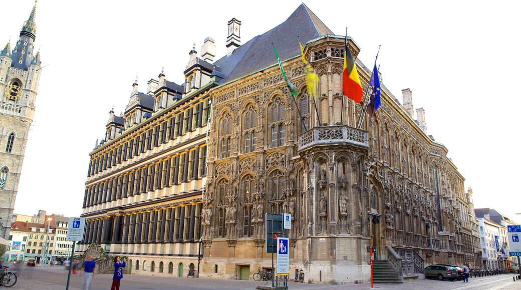 Ghent Town Hall which includes heritage architecture, street scenes and an administrative buidling
