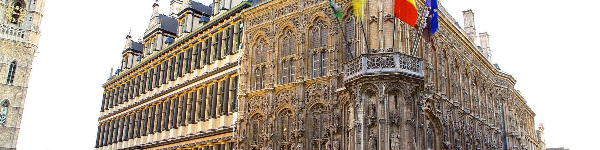 Ghent Town Hall which includes heritage architecture, street scenes and an administrative buidling