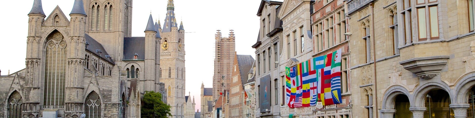 St. Nicholas\' Church which includes religious aspects, a city and outdoor eating