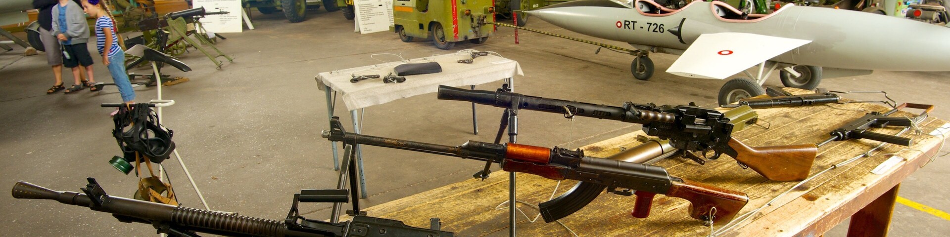 Defence and Garrison Museum featuring military items and interior views