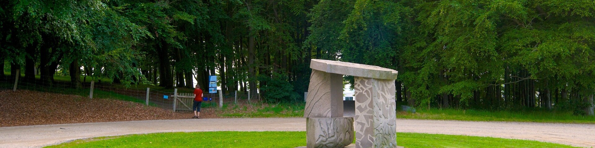 Lindholm Hoje que inclui um jardim