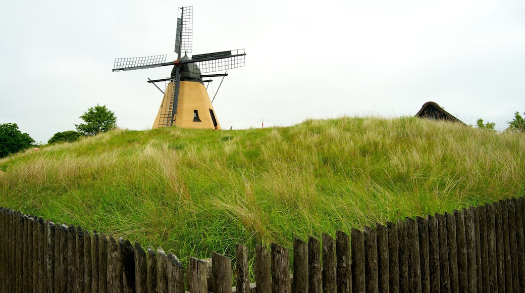 Bangsbo Estate showing a windmill and tranquil scenes